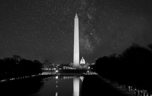 Washington D.C. Under Milky Way